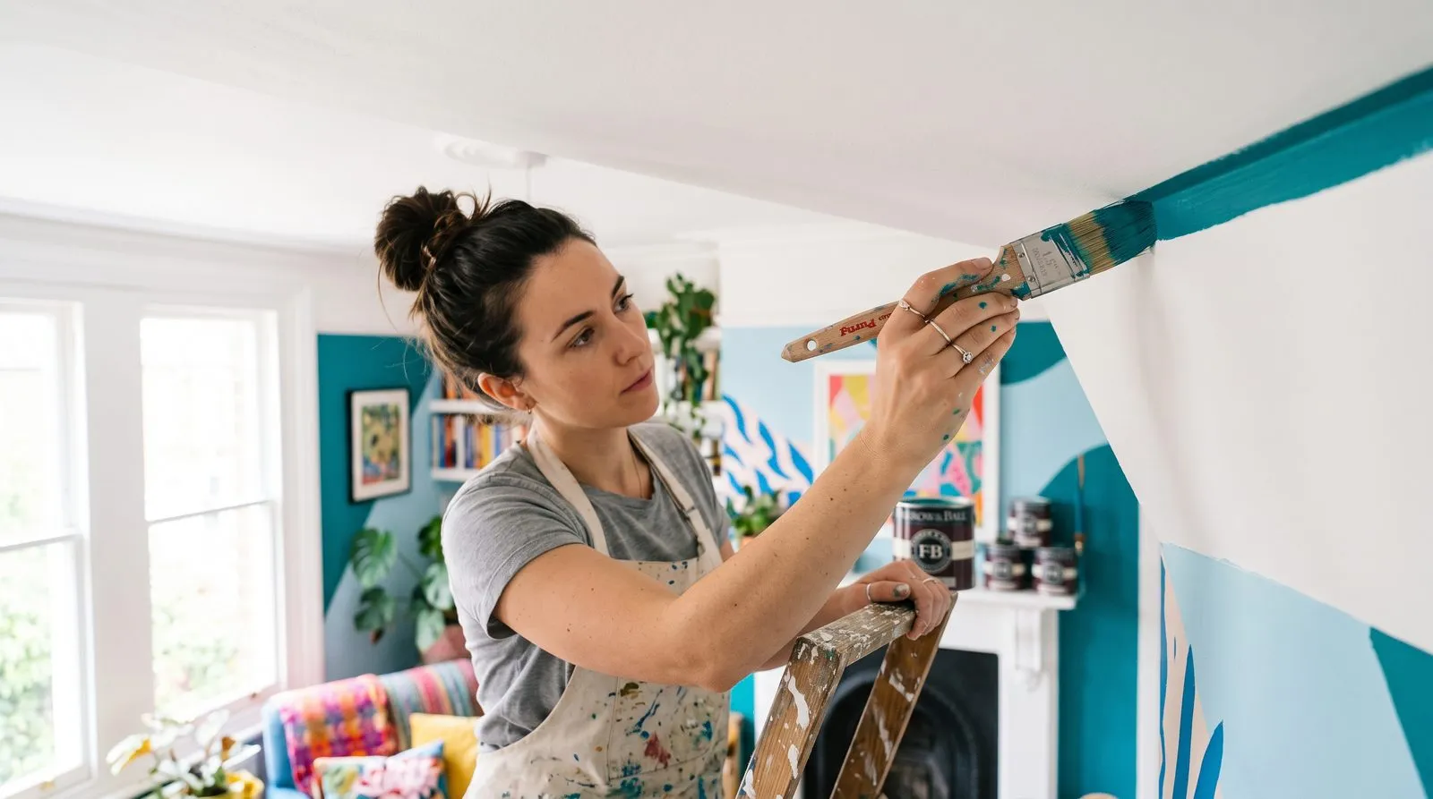Sample website design for Fresh Coat Decorators, a fictional painters & decorators business